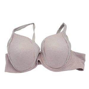 Soma Light Pink Embraceable Lace Trim Full Coverage Underwire‎ Bra Size 40C
